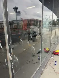 Glass Graffiti Removal in Whittier